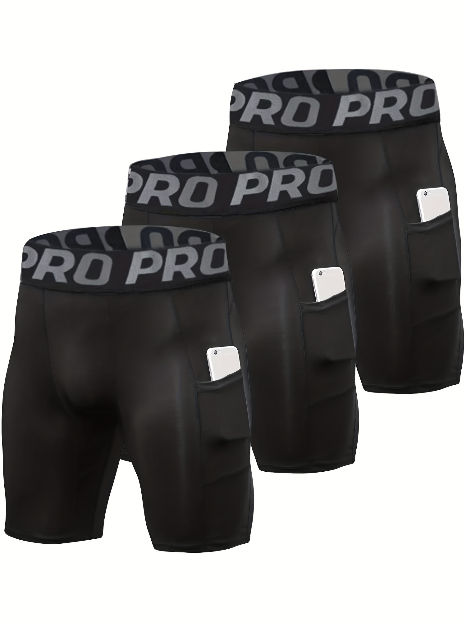 Compression Shorts Athletes - Confezione da 3 pantaloncini a compressione
